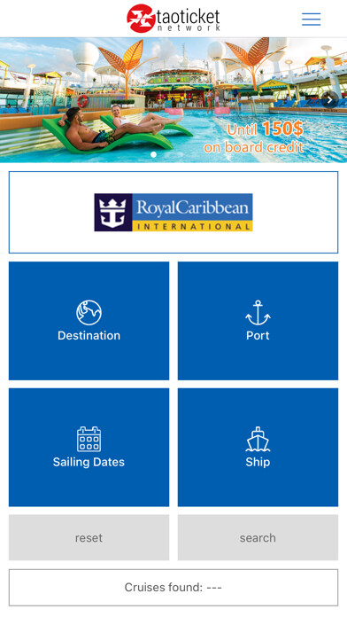 Emulate iPhone app Ticketroyal - Cruises using MyAndroid