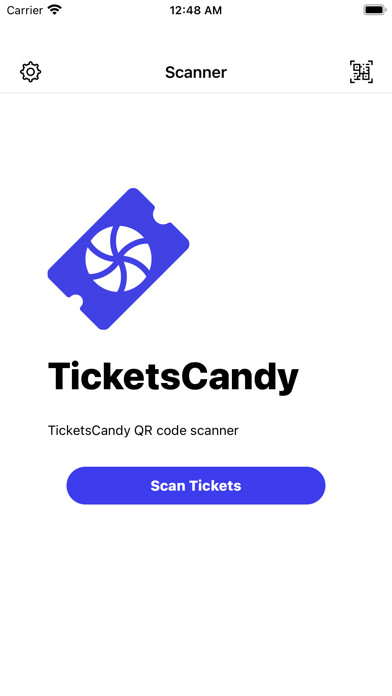 Emulate iPhone app TicketsCandy Scanner using MyAndroid