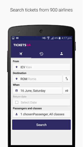 Emulate Android APK Tickets.ua Cheap flights