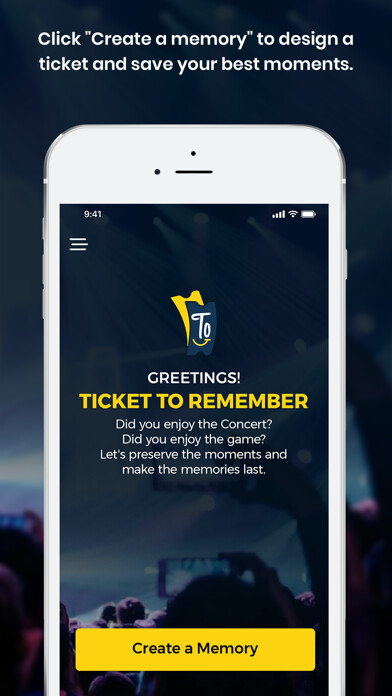 Emulate iPhone app TICKET TO REMEMBER using MyAndroid