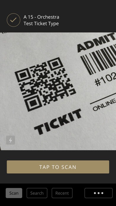 Emulate iPhone app Tickit Check-in using MyAndroid