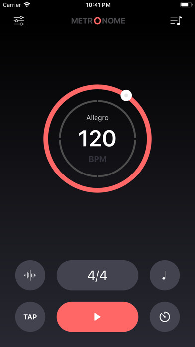 Emulate iPhone app Ticks - Pro Metronome using MyAndroid Emulate iPhone app Ticks - Pro Metronome using MyAndroid