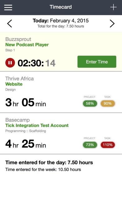 Emulate iPhone app Tick (Time & Budget Tracking) using MyAndroid Emulate iPhone app Tick (Time & Budget Tracking) using MyAndroid