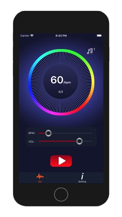 Emulate iPhone app TickTock-Metronome using MyAndroid Emulate iPhone app TickTock-Metronome using MyAndroid