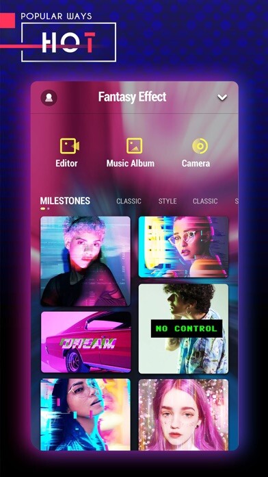 Emulate iPhone app TicMagic - Effect Video Editor using MyAndroid