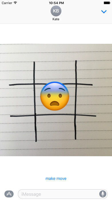 Emulate iPhone app TicTacEmoji using MyAndroid