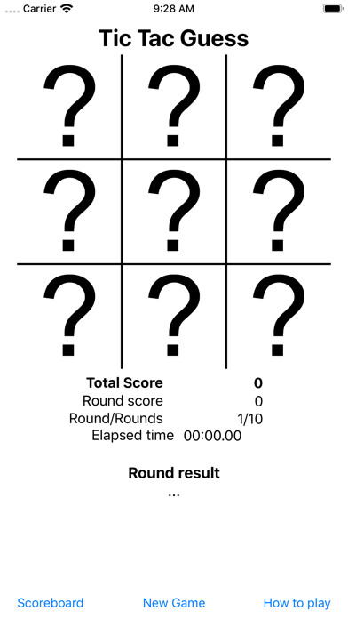 Emulate iPhone app Tic Tac Guess using MyAndroid Emulate iPhone app Tic Tac Guess using MyAndroid