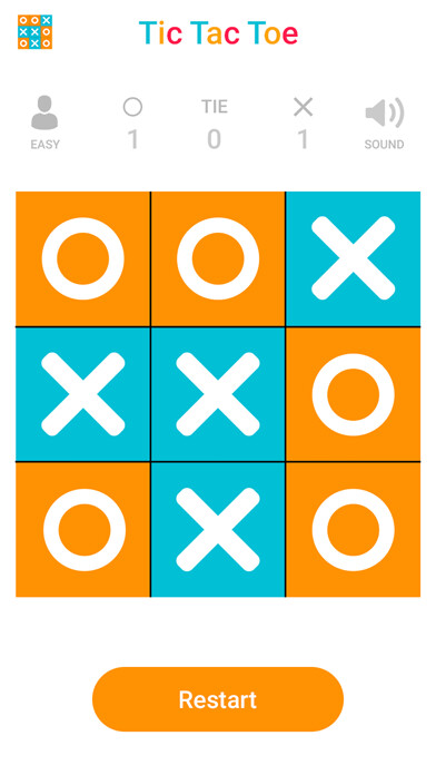 Emulate iPhone app Tic Tac Toe Colorful using MyAndroid Emulate iPhone app Tic Tac Toe Colorful using MyAndroid