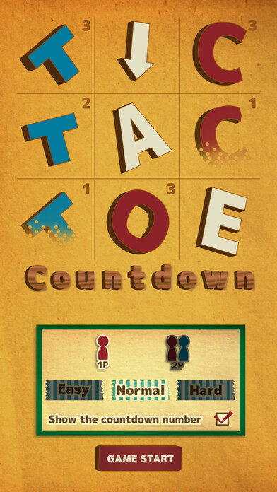 Emulate iPhone app Tic Tac Toe Countdown using MyAndroid