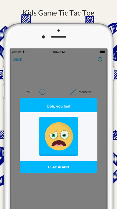 Emulate iPhone app Tic Tac Toe-crossLine using MyAndroid