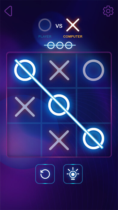 Emulate iPhone app Tic Tac Toe Glow - XOXO using MyAndroid Emulate iPhone app Tic Tac Toe Glow - XOXO using MyAndroid