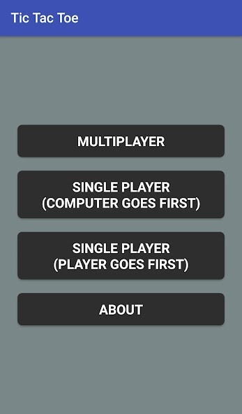Emulate Android APK Tic Tac Toe - Single  Dual