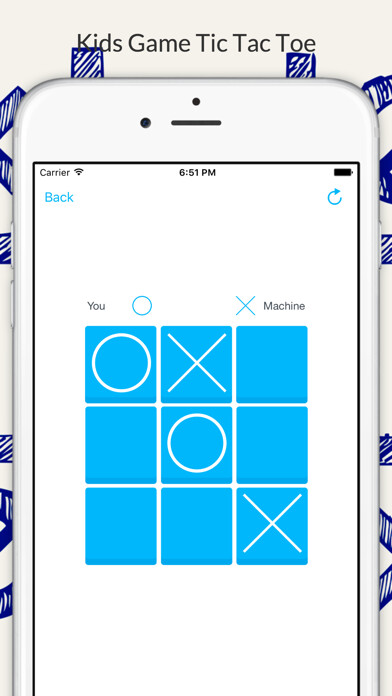 Emulate iPhone app Tic Tac Toe - The Kids Friendly Game using MyAndroid