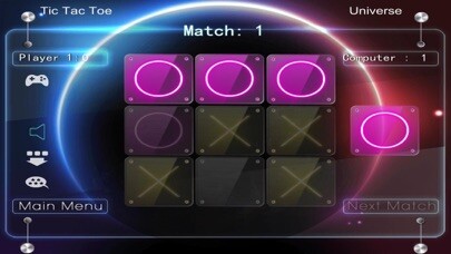 Emulate iPhone app Tic Tac Toe Universe Game using MyAndroid