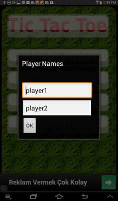 Emulate Android APK TicTacToe XOX Game Emulate Android APK TicTacToe XOX Game