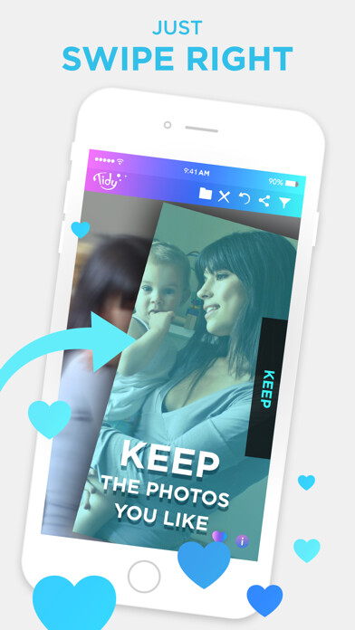 Emulate iPhone app Tidy Gallery - Media Organizer using MyAndroid