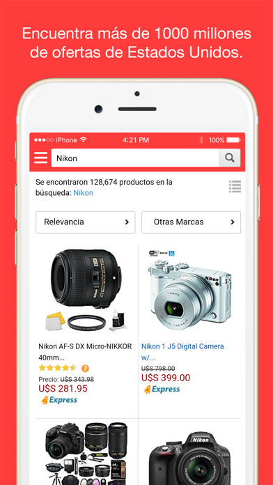 Emulate iPhone app tiendamia using MyAndroid