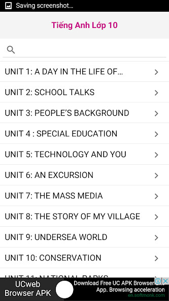 Emulate iPhone app Tieng Anh Lop 10 - English 10 using MyAndroid Emulate iPhone app Tieng Anh Lop 10 - English 10 using MyAndroid