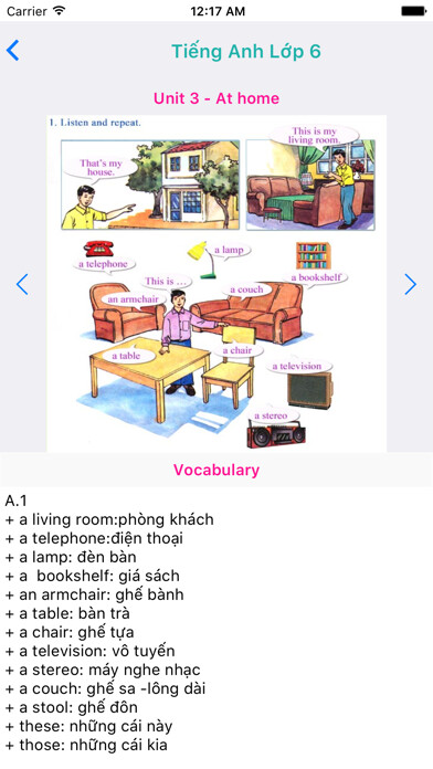 Emulate iPhone app Tieng Anh Lop 6 - English 6 using MyAndroid Emulate iPhone app Tieng Anh Lop 6 - English 6 using MyAndroid