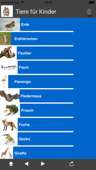 Emulate iPhone app Tiere fuer Kinder using MyAndroid Emulate iPhone app Tiere fuer Kinder using MyAndroid