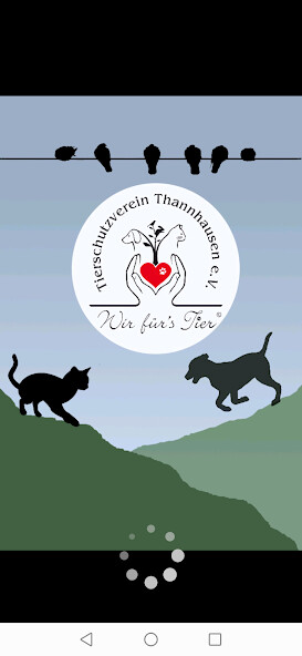 Emulate iPhone app Tierschutzverein Thannhausen using MyAndroid