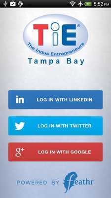 Emulate Android APK TiE Tampa Bay