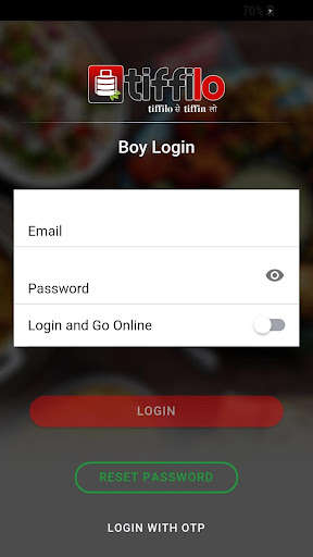 Run android online APK Tiffilo Delivery Partner App from MyAndroid or emulate Tiffilo Delivery Partner App using MyAndroid