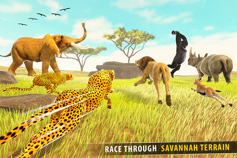 com glufun furious savanna animal race with MyAndroid