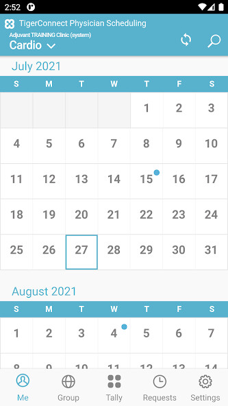 Emulate iPhone app TigerConnect Scheduling using MyAndroid