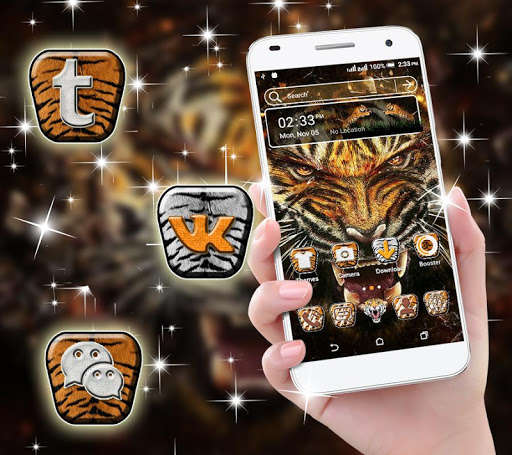 Run android online APK Tiger Launcher Theme from MyAndroid or emulate Tiger Launcher Theme using MyAndroid