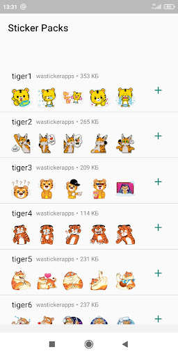 Run android online APK Tiger stickers WASticker from MyAndroid or emulate Tiger stickers WASticker using MyAndroid