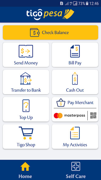 Run android online APK Tigo Pesa Tanzania from MyAndroid or emulate Tigo Pesa Tanzania using MyAndroid