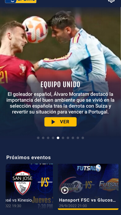 Emulate iPhone app Tigo Sports Guatemala using MyAndroid