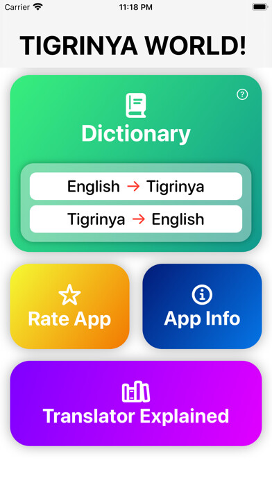 Emulate iPhone app Tigrinya Dictionary Translator using MyAndroid Emulate iPhone app Tigrinya Dictionary Translator using MyAndroid