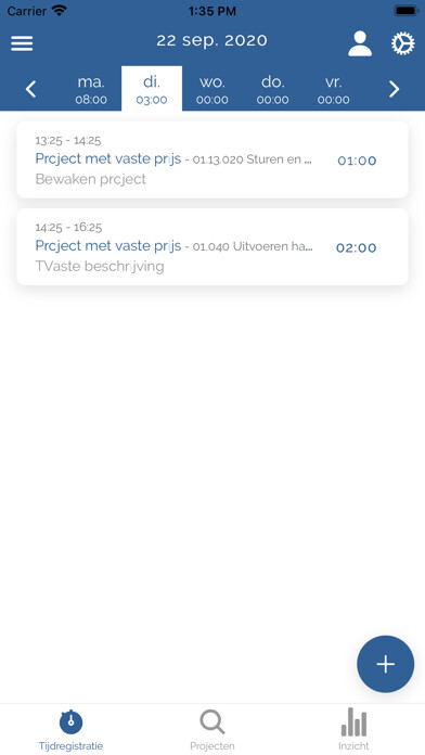 Emulate iPhone app Tijdregistratie App - Tr-app using MyAndroid Emulate iPhone app Tijdregistratie App - Tr-app using MyAndroid