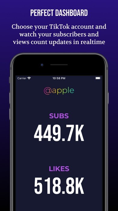Emulate iPhone app TikCounter: Subscriber Counter using MyAndroid Emulate iPhone app TikCounter: Subscriber Counter using MyAndroid