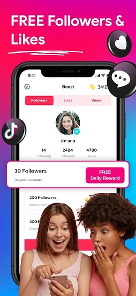 Run android online APK Tikery - Followers Likes Views from MyAndroid or emulate Tikery - Followers Likes Views using MyAndroid