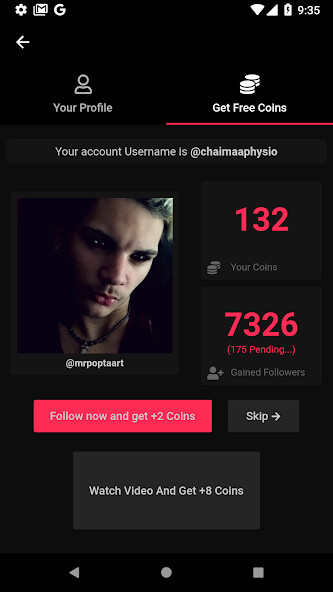 Run android online APK Tikio Real Followers and Fans from MyAndroid or emulate Tikio Real Followers and Fans using MyAndroid