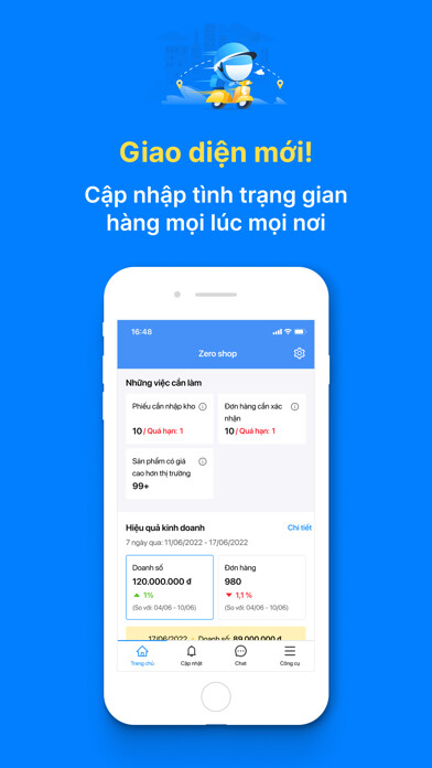 Emulate iPhone app Tiki Seller Bán hàng cùng Tiki using MyAndroid