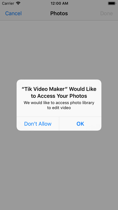 Emulate iPhone app Tik Video Maker using MyAndroid