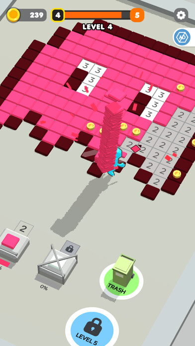Emulate iPhone app Tile Craft 3D - Pixel Paint using MyAndroid