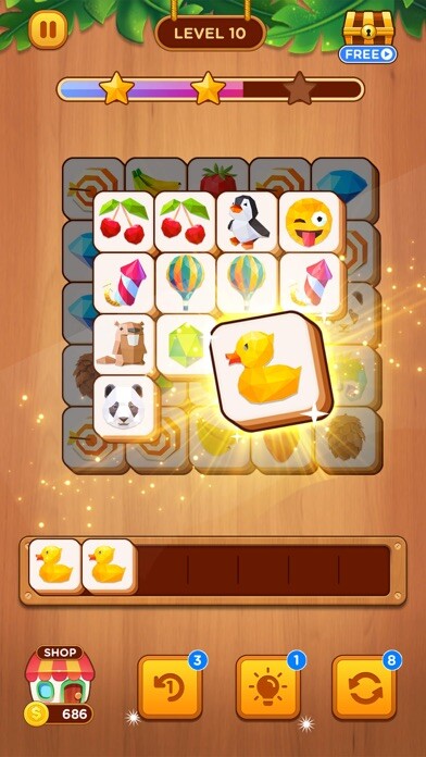 Emulate iPhone app Tile Match - Triple Tile using MyAndroid