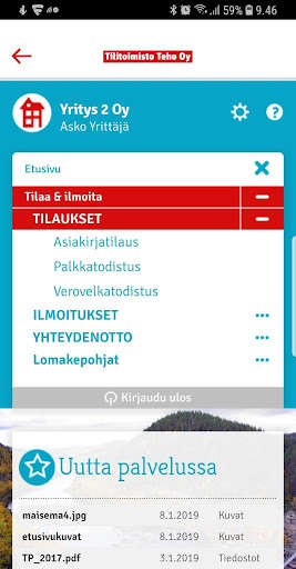 Run android online APK Tilitoimisto TehoApp from MyAndroid or emulate Tilitoimisto TehoApp using MyAndroid
