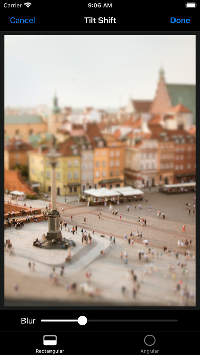 Emulate iPhone app Tilt Shift - Miniature Effect using MyAndroid
