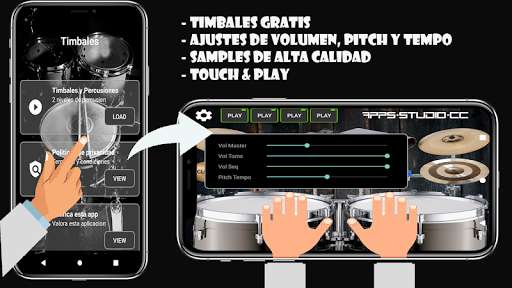 Run android online APK Timbales Para Tocar Cumbia from MyAndroid or emulate Timbales Para Tocar Cumbia using MyAndroid