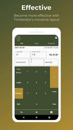 Run android online APK Timberator - timber log volume calculator from MyAndroid or emulate Timberator - timber log volume calculator using MyAndroid