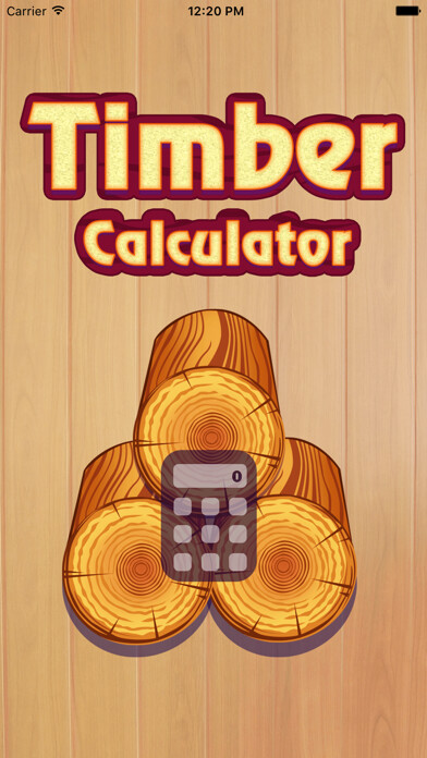 Emulate iPhone app Timber Calculator using MyAndroid