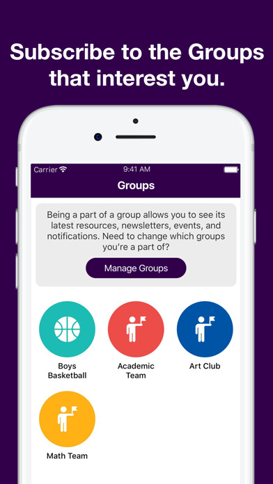 Emulate iPhone app Timber Creek High School using MyAndroid