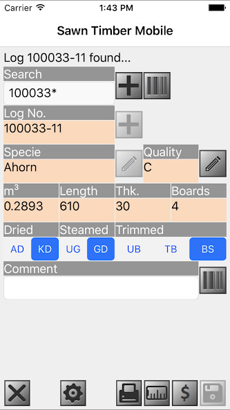 Emulate iPhone app TIMBERplus Sawn Timber Mobile using MyAndroid Emulate iPhone app TIMBERplus Sawn Timber Mobile using MyAndroid