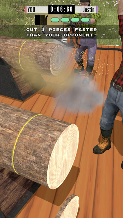 Emulate iPhone app Timbersports using MyAndroid